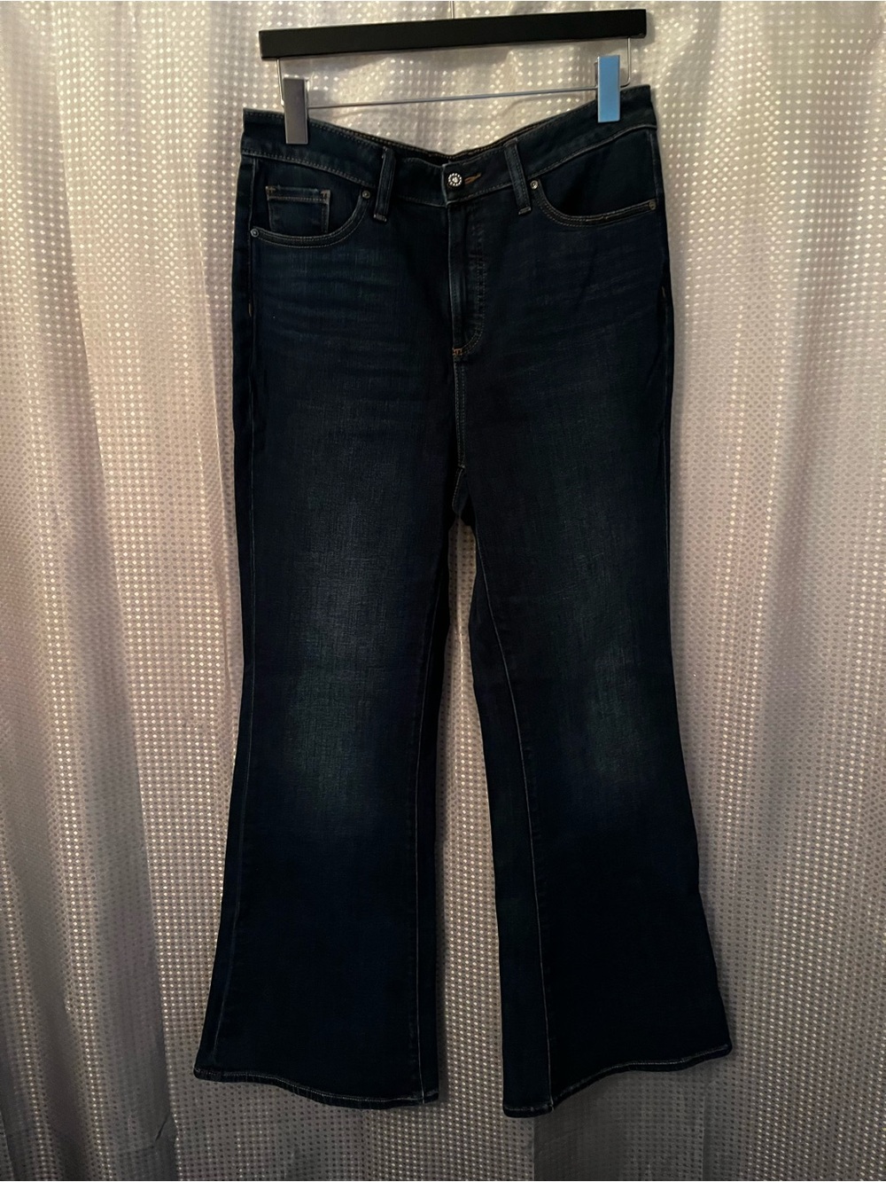 Chico's Dark Indigo High Rise Flare Jeans